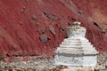 Buddhistic stupa (chorten) in the Himalayas Royalty Free Stock Photo